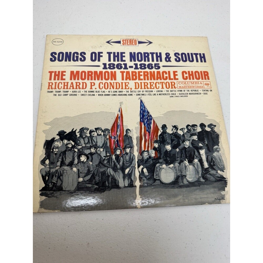 Songs of the North & South 1861-1865 LP Mormon Tabernacle Choir Columbia
